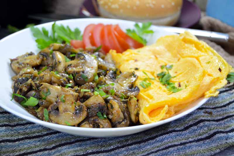 Breakfast Style Butter Garlic Mushrooms - Breakfast/Brunch