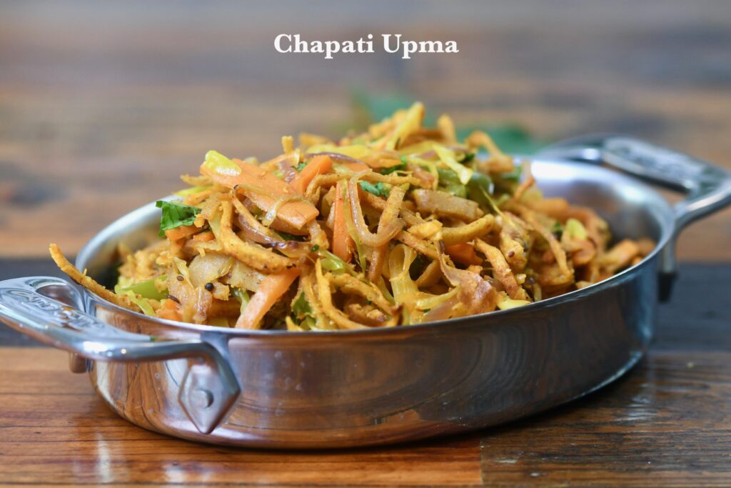 Chapati Upma Recipe |  Leftover Roti Upma