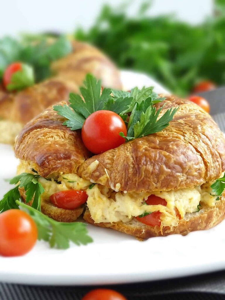 Croissant Chicken Salad Sandwich - Olga In The Kitchen