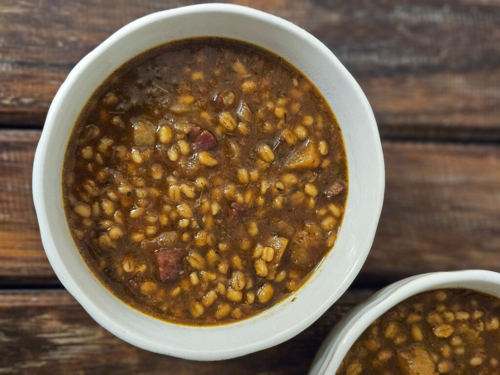 Lamb Barley Turnip Soup - Healthy Pearl Barley Recipe