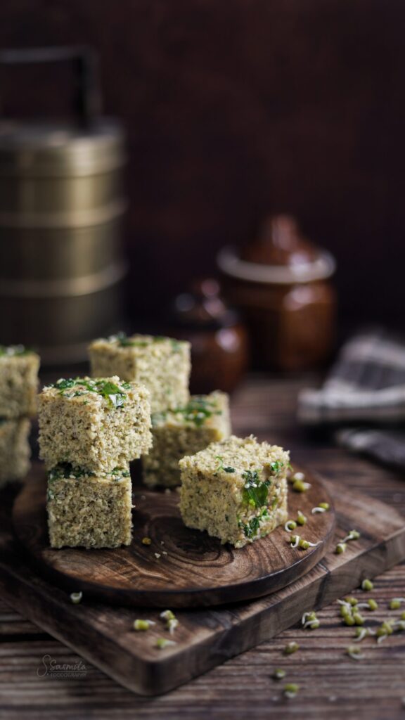 Moong Sprouts Dhokla - First Chef