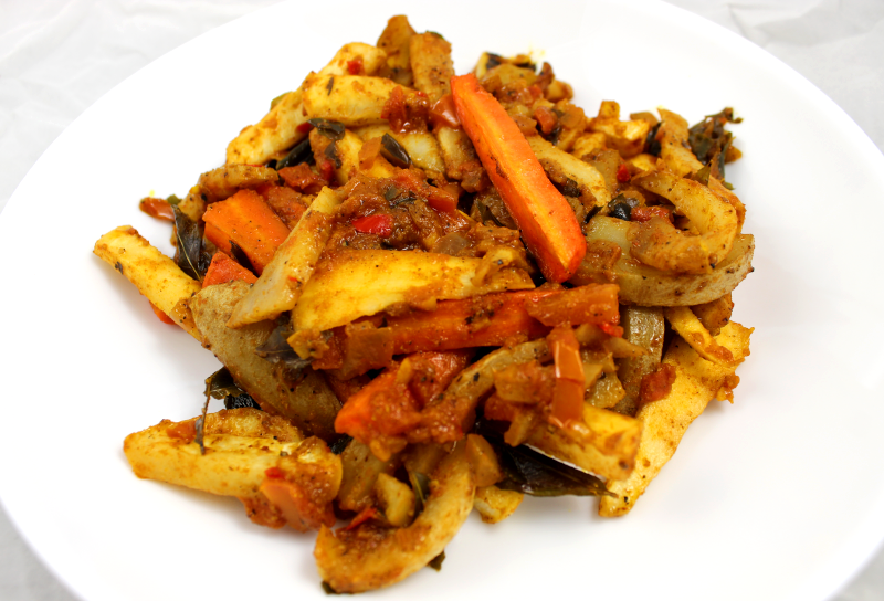 Roasted Root Vegetables In A Madras Sauce