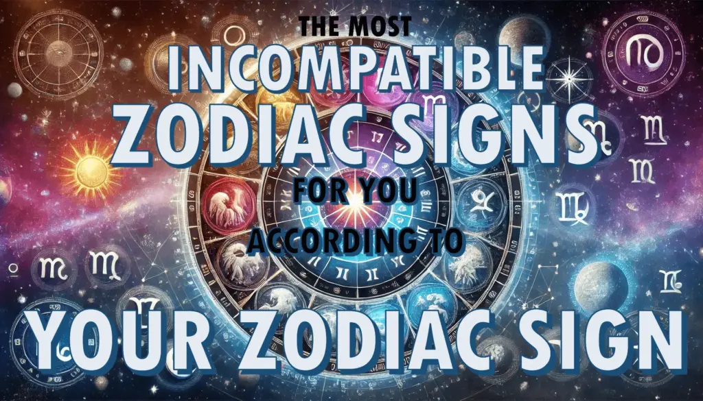 The most incompatible zodiac signs for you according to your zodiac sign